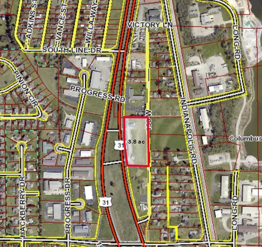 National Road/ US 31 3.8 Acres: 4665 N US 31, Columbus, IN 47201